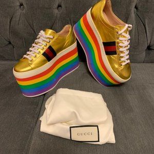 Gucci Rainbow Platform Sneaker